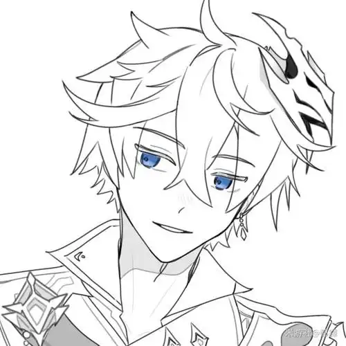 【指绘】达达利亚-原神社区-米游社