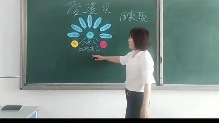 爱莲说板书设计