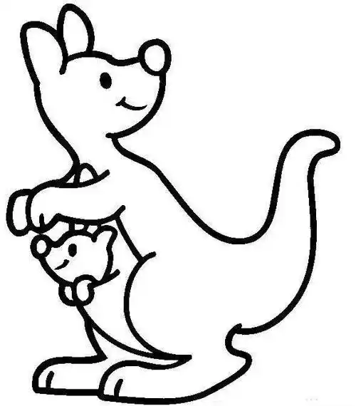 袋鼠简笔画袋鼠简笔画简单又好看