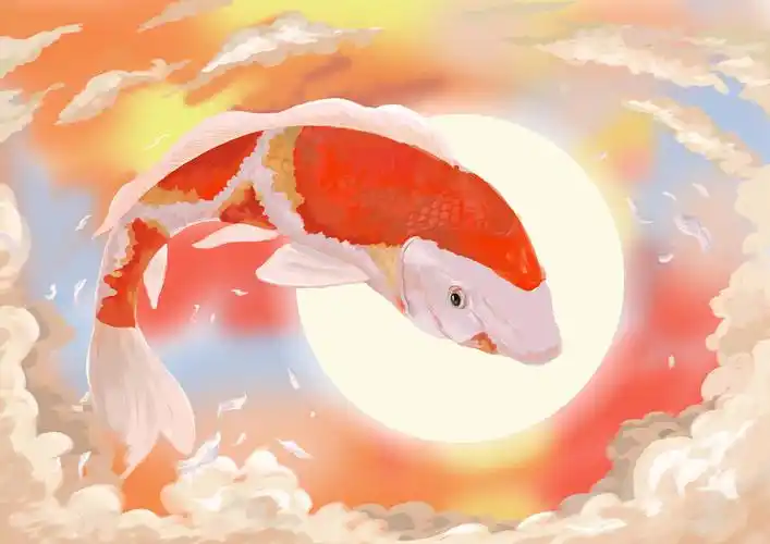 2020需要一条锦鲤,板绘插画