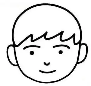 最简单的人脸简笔画教程可爱简笔画表情的简笔画开心的小女孩 人物