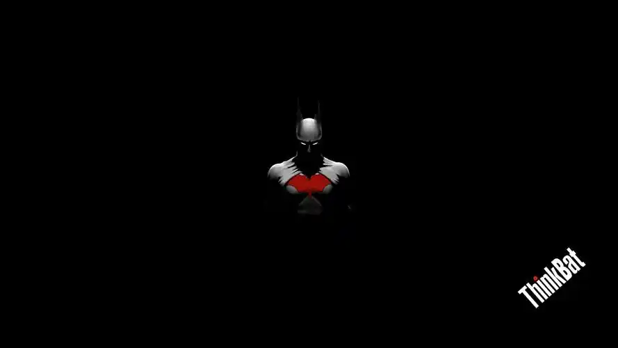 分享一张自制自用的thinkpad蝙蝠侠thinkbat壁纸1920*1080