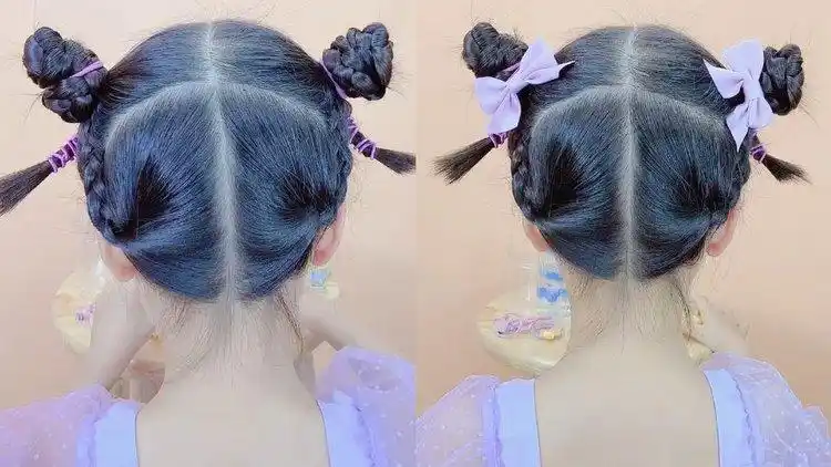 如何扎儿童双丸子头?_网易视频