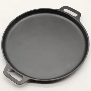 铸铁双耳煎锅 老式平底不粘无涂层烙饼锅 手工铁锅鏊子 电磁炉通用