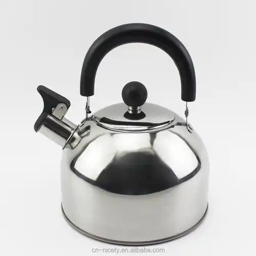 nicety 1.5l烹饪倒咖啡牛奶不锈钢吹口哨水壶带折叠手柄