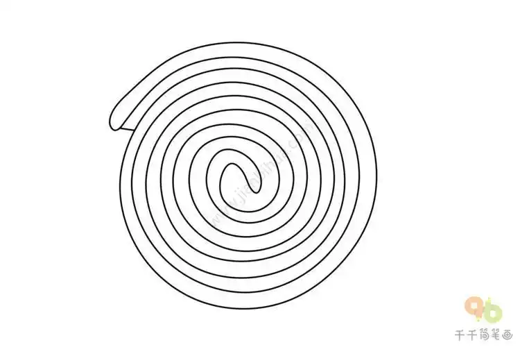 幼儿简笔画蚊香