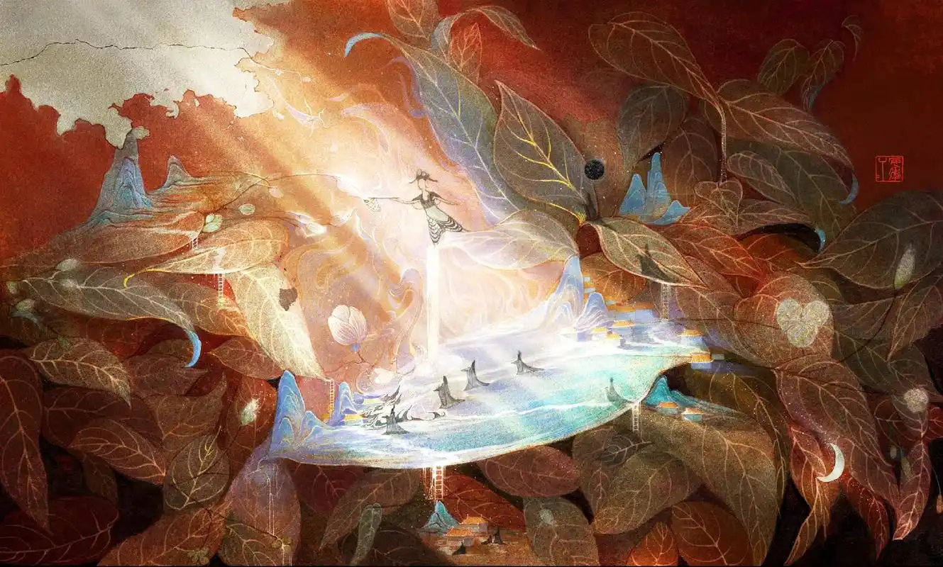 《山海经—僬侥国》 #山海经 #古风插画 #原创 #抖音图文 - 抖音