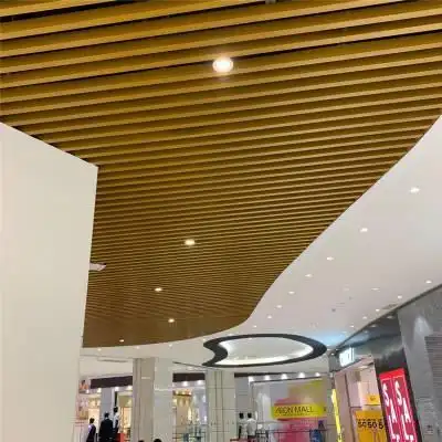 商场u型铝方通吊顶天花 木纹铝方通厂家直销价格优惠