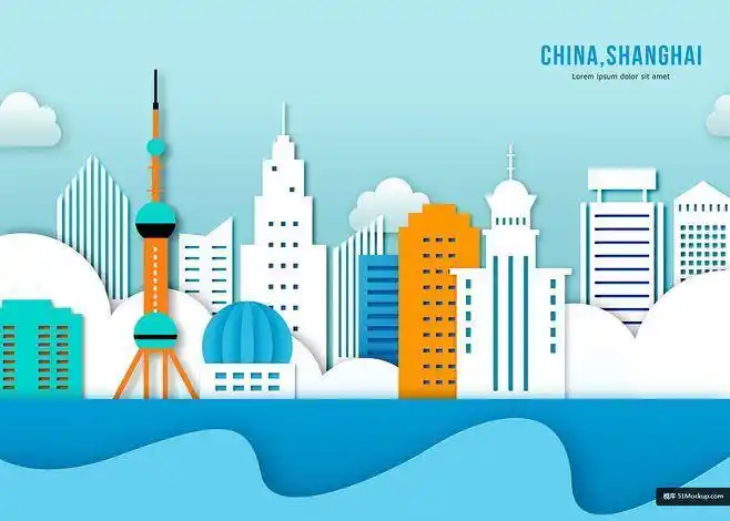 特色商务建筑镭射纪念品中国国风剪纸手工3d立体纸雕贺卡东方明珠旅游