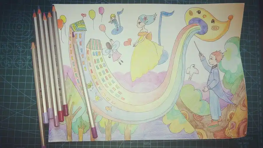 停课不停学——美术课堂《彩色的梦》