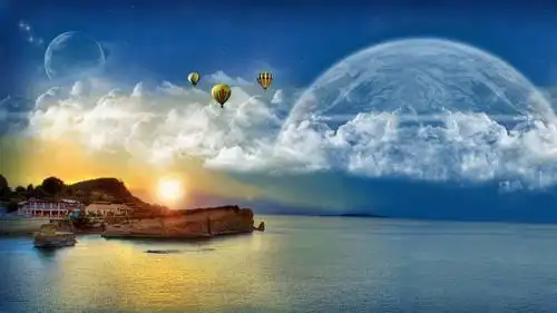 星空繁星云雾夜晚星空星球梦幻5k壁纸 文曦/美图大全/ 2021-02-08/0