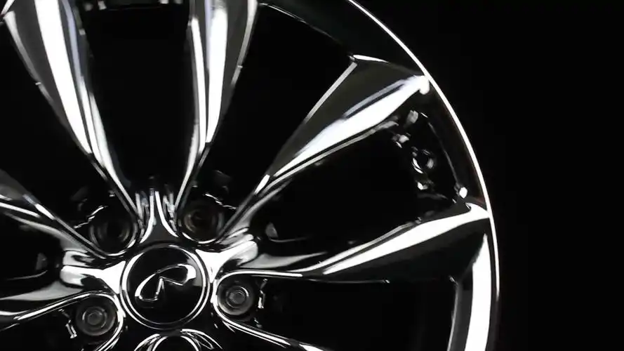 英菲尼迪轮毂改电镀钨钢黑