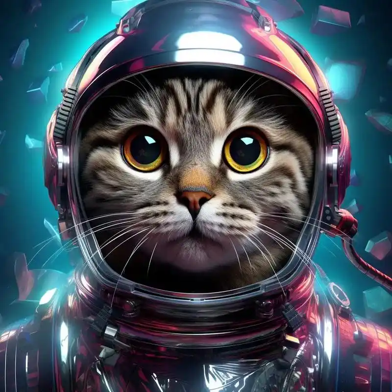 喵喵今日分享 带有科技感的宇航员猫咪头像 #欢迎取图 #哈基 - 抖音