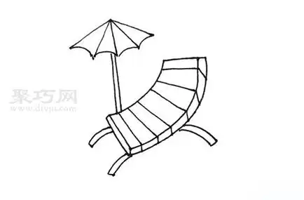 怎么画沙滩椅来看沙滩椅简笔画画法