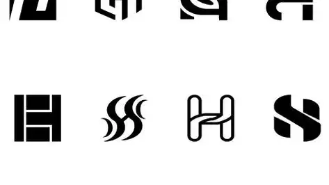 字母h logo设计练习 #字母logo#平面设计#学习打卡