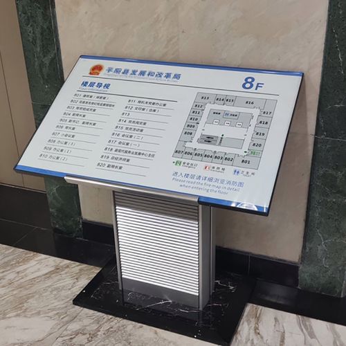 楼层索引牌落地楼层总平图商场导向牌 立式导视牌 大厅平面指示牌