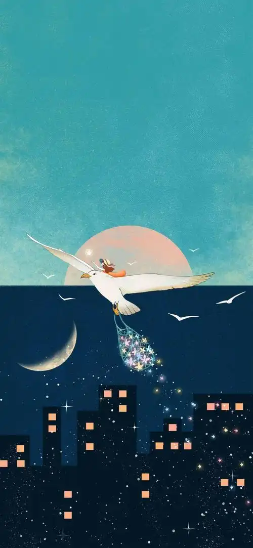 治愈系唯美小清新插画壁纸