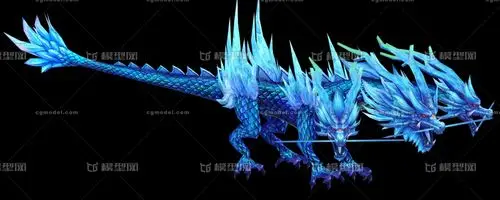 寒冰魔龙 冰龙 ice dragon 魔幻飞龙 海龙 水龙   东方 西方  冰霜
