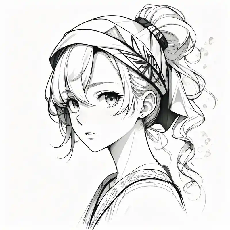 黑白素描女生头像92高冷情绪感 这种黑白素描风格头像真的好绝,高冷