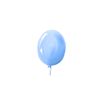 漂浮气球蓝色素材