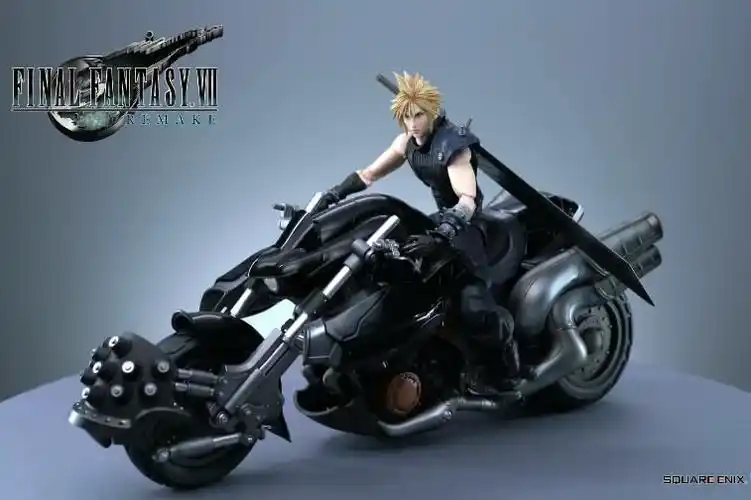 最终幻想7重制版限定版开箱视频克劳德骑机车手办贵的有道理