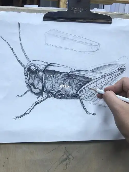 就给他们简单备个蝗虫01#绘画  #笔记灵感  #创意美术  #我的素描簿