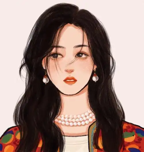 手绘头像水彩风明星头像の金智秀jisoo