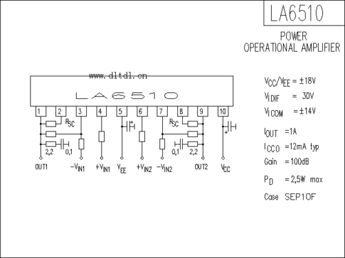 la6510功放电路