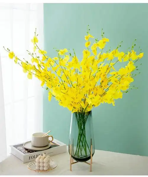 北欧跳舞兰仿真花假花客厅摆件餐桌花插花装饰塑料花摆设干花花束跳