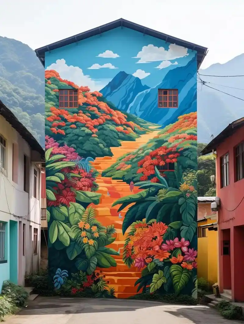 点亮乡村振兴墙绘艺术|带你探索乡野新风尚.乡野大美,墙绘点亮 - 抖音