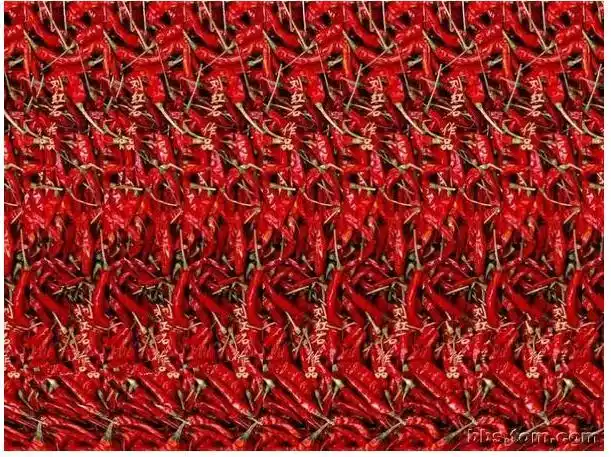 是先看着自己映在屏幕上的影像,然后慢慢将视觉注意力转移到画面上,但