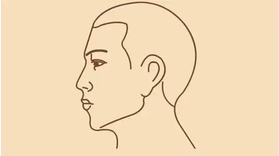 人的侧面脸的简笔画