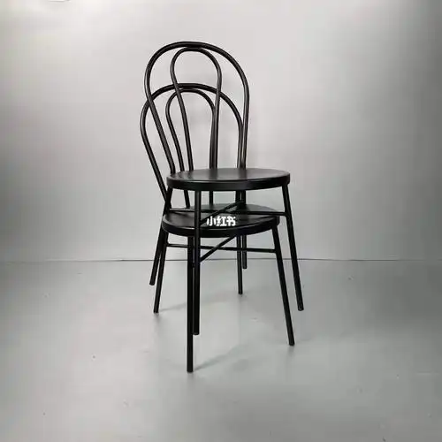 定制餐厅酒楼铁艺餐椅茶餐厅咖啡馆简约椅子