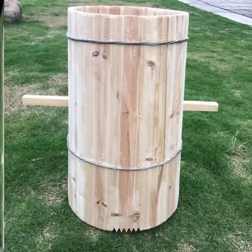 中蜂圆桶蜂箱诱蜂桶圆木桶蜜蜂桶全套诱蜂木桶圆形加厚养蜂桶工具