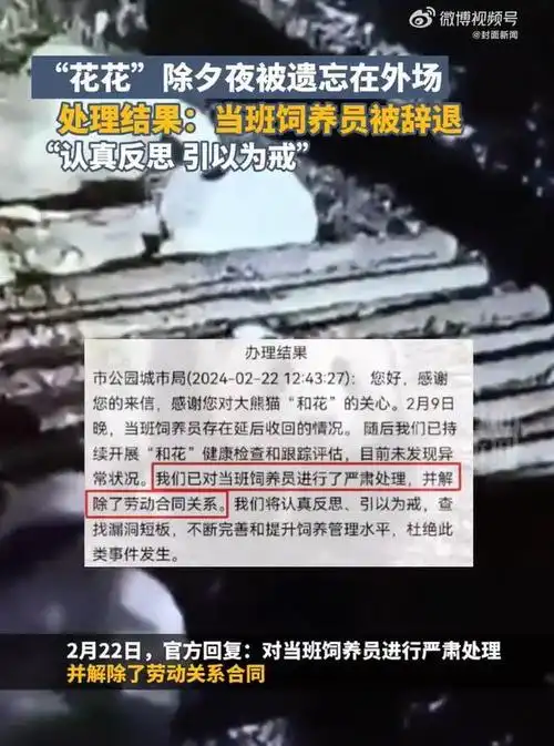 花花被遗忘外场饲养员被解雇事件启示为啥全网支持辞退