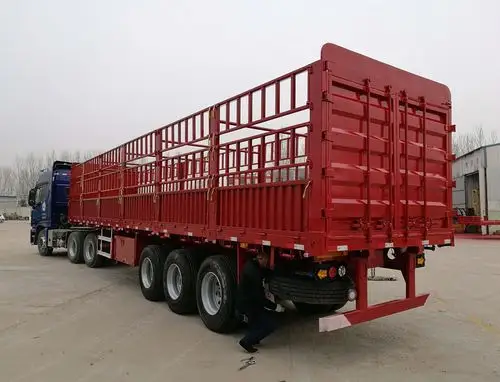 青岛直梁仓栏半挂车制造厂轻的13米挂车4吨-交通运输设备社区