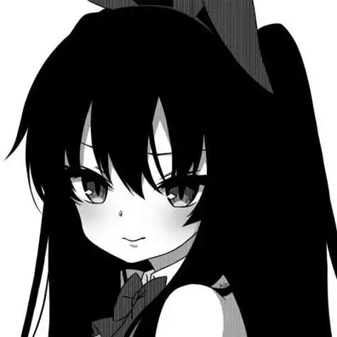 闺蜜头像日系黑白动漫风女生头像