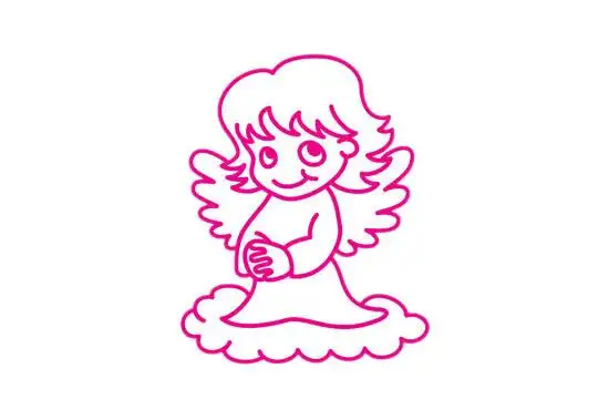 天使简笔画的画法步骤教程及图片大全