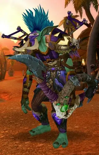 巨魔猎人全身紫色幻化,绝对靓仔