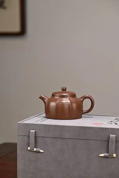 宜兴紫砂壶汤宣武全手工紫气兆祥原矿紫泥220cc