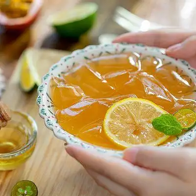 蜂蜜柠檬爱玉冻|清凉解暑