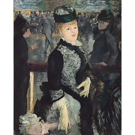 《溜冰》马奈作品赏析-1877版