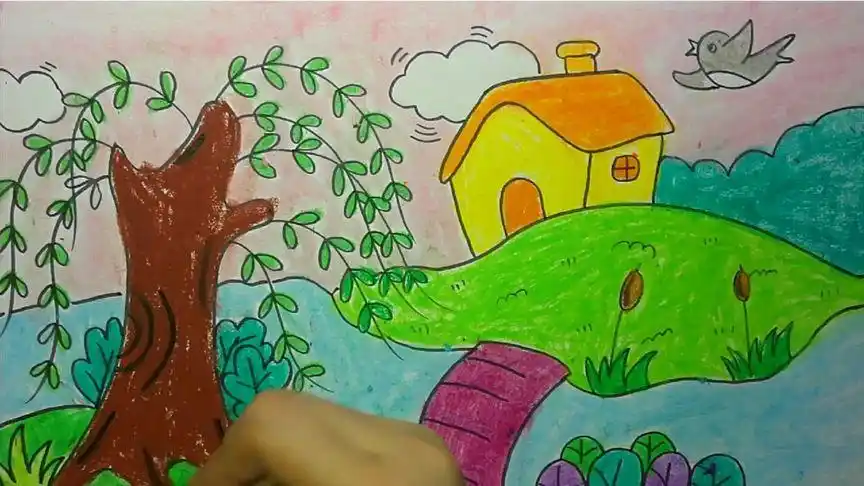 简笔画:美丽的春天,快画起来吧