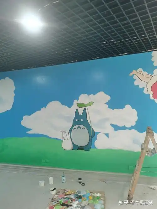 墙绘— —宫崎骏的动漫世界