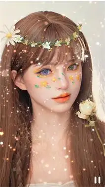 抖音很火的花仙子仿妆特效道具