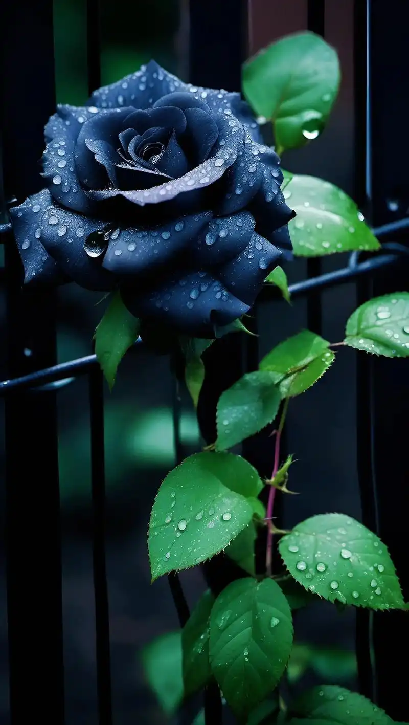 黑玫瑰的花语有着浓厚的悲伤情绪,代表着对逝去爱情的怀念和对未 - 抖