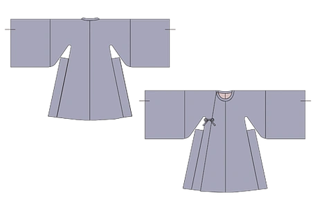 汉服明制圆领袍服装款式图矢量中国风复古