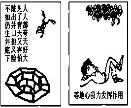 下图两幅漫画给我们的共同启示是