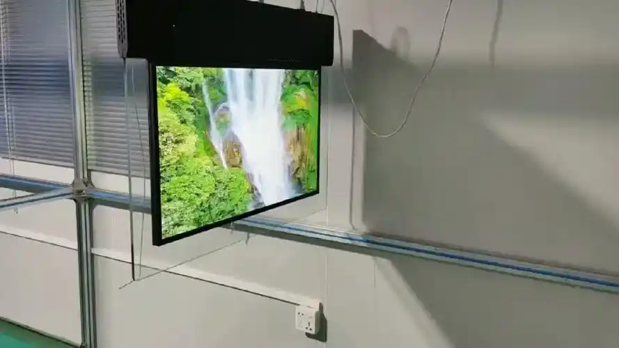 超薄双面显示屏广告机 可吊挂可落地也可做成单面款适合商场 超市