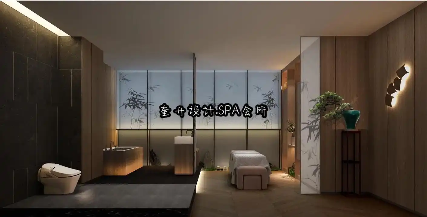 spa会所.奎升设计.spa会所#足浴店装修效果图 - 抖音